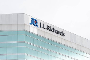 Ottawa, On, Kanada - 16 Ekim 2023: J.L. Richards (JLR) merkezi Ottawa, On, Kanada 'da. J.L. Richards and Associates Limited mühendislik, mimarlık ve planlama hizmetleri sunmaktadır..