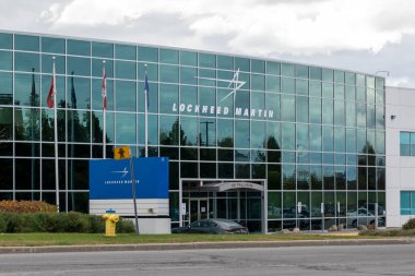 Kanata, Ottawa, Kanada - 15 Ekim 2023: Lockheed Martin Canada Misyon Sistemleri ve Eğitimi, bir Amerikan havacılık, savunma, silah, güvenlik, ileri teknoloji şirketi.