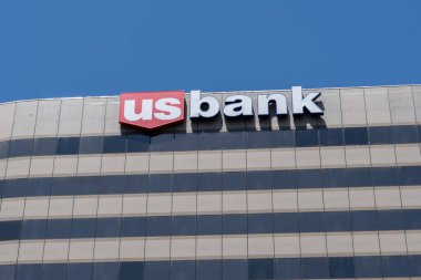Salt Lake City, Utah, ABD 'deki US Bank ofis binası - 11 Mayıs 2023. ABD Bankası bir Amerikan bankasıdır..