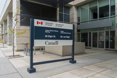 Ottawa, On, Kanada - 15 Ekim 2023: Kanada Hükümeti Ottawa, On, Kanada. 