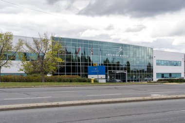 Kanata, Ottawa, Kanada - 15 Ekim 2023: Lockheed Martin Canada Misyon Sistemleri ve Eğitimi, bir Amerikan havacılık, savunma, silah, güvenlik, ileri teknoloji şirketi.