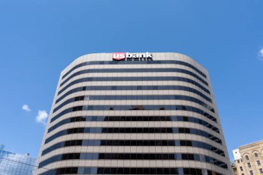 Salt Lake City, Utah, ABD 'deki US Bank ofis binası - 11 Mayıs 2023. ABD Bankası bir Amerikan bankasıdır..