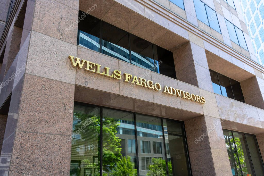 Wells Fargo Advisors office building in Salt Lake City, UT, USA - May 11, 2023. Wells Fargo Advisors is a subsidiary of Wells Fargo