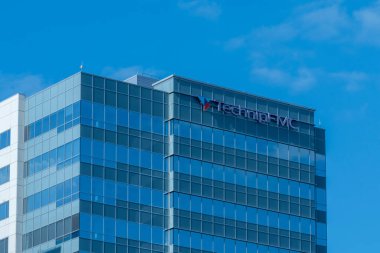 Houston, Teksas, ABD - 14 Nisan 2024: Houston, TX, ABD 'deki TechnipFMC ofisi. TechnipFMC küresel bir petrol ve gaz şirketi..