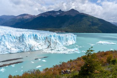 Arjantin 'deki Los Glaciares Ulusal Parkı' ndan Perito Moreno buzulu. Los Glaciares Ulusal Parkı UNESCO 'nun Dünya Mirası