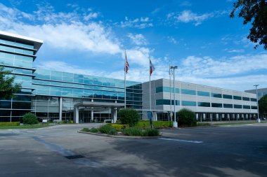 Houston, Teksas, ABD - 13 Nisan 2024: Houston, Teksas, ABD 'deki CGG ofisi. CGG SA çok uluslu bir coğrafi bilimler teknoloji şirketidir.