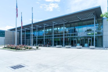 Houston, Teksas, ABD - 13 Nisan 2024: Sysco global destek merkezi Houston, Teksas, ABD 'de. Sysco Corporation çok uluslu bir Amerikan şirketidir..