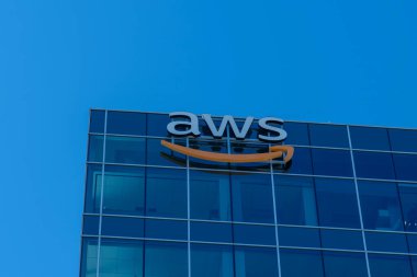 Houston, Teksas, ABD - 13 Nisan 2024 AWS, Amazon Web Servisleri, Houston, Teksas, ABD.