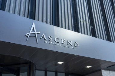 Houston, Teksas, ABD - 4 Nisan 2024: Houston, Teksas, ABD 'deki Yükselme Performans Malzemeleri Merkezi. Performans Malzemeleri LLC naylon reçineler ve lifler üretir.