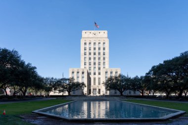 Houston, Teksas, ABD - 13 Mart 2022 Houston Belediye Binası, Teksas, ABD. Belediye binası Houston belediyesinin yönetim merkezidir..