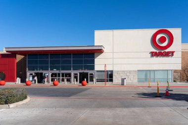 Houston, Teksas, ABD - 13 Mart 2022 Houston 'daki hedef mağazası. ABD. Hedef Şirketi, Amerika 'nın en büyük mağaza zinciri...