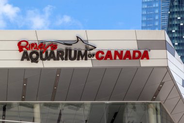 Toronto, On, Kanada - 16 Mayıs 2020: Ripley 'in Toronto' daki Kanada akvaryumu. Ripley 's Acquarium, Ripley Entertainment' in sahibi olduğu ve işlettiği bir akvaryumdur..