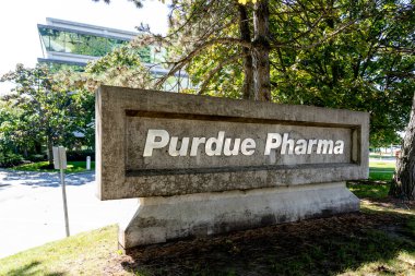 Pickering, On, Canada - September 20, 2020: Purdue Pharma (Canada) Corporate office is shown in Pickering, Ontario, Canada on September 20, 2020.