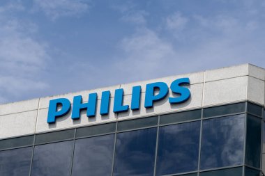 Philips 'in Pleasanton, CA, ABD' deki Philips Sağlık Ofisi 'ndeki imzasını kapatın. Philips Sağlık Hizmetleri, Hollandalı çeşitlendirilmiş teknoloji şirketi Philips 'in bir bölümüdür..