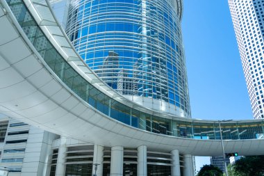 Houston, Teksas, ABD - 4 Nisan 2024: Houston, Teksas, ABD 'deki Chevron Corporation ofis binası. Chevron Corporation çok uluslu bir Amerikan enerji şirketidir..