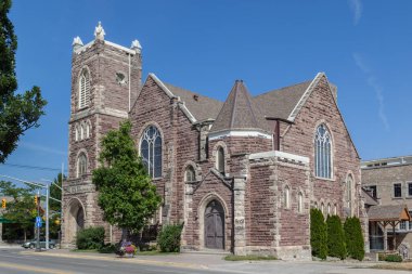 Melville United Church, United Church of Canada in Fergus, Canada clipart