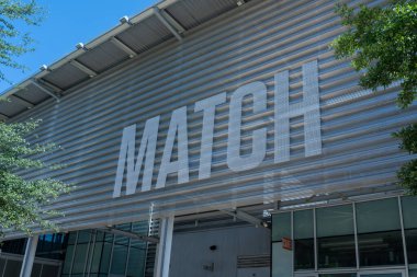 Houston, Teksas, ABD - 11 Nisan 2024: MATCH - Houston, Teksas, ABD 'deki Midtown Sanat ve Tiyatro Merkezi. MATCH bir sahne sanatları tiyatrosudur..