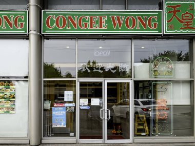 Toronto, Kanada - 31 Mayıs 2019: Toronto, Kanada 'da Congee Wong Çin restoranı.