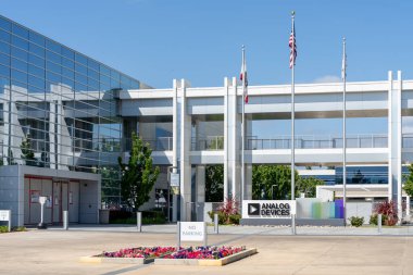San Jose, Kaliforniya, ABD 'deki Analog Aygıt Ofisi - 8 Haziran 2023. Analog Cihazları, Amerikan çokuluslu yarı iletken şirketidir..