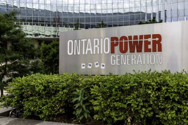 Toronto, Kanada-2 Temmuz 2018: Toronto 'daki Ontario Elektrik Üretimi Genel Müdürlüğü. OPG, Ontario 'daki elektrik üretiminin yarısından sorumlu bir Crown şirketi..