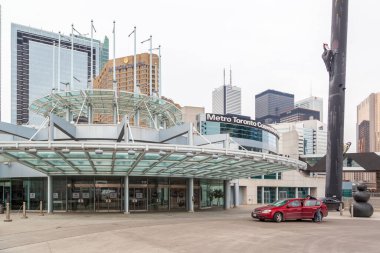 TORONTO, CANADA-FEBRUARY 7: Front entrance of Metro Toronto Convention Centre on February 7, 2016 in Toronto, Canada. clipart