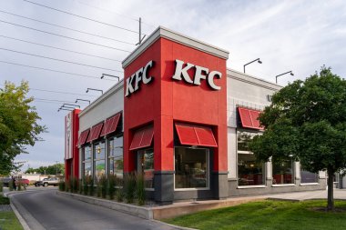 Salt Lake City, Utah, ABD 'deki World' s First KFC (Kentucky Fried Chicken) restoranı. 24 Haziran 2023. KFC bir Amerikan fast food restoran zinciri..