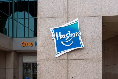 Hasbro ofisi 10 Kasım 2023 'te Providence, RI, ABD' deki One Hasbro Place 'de. Hasbro Amerikalı bir oyuncakçı..