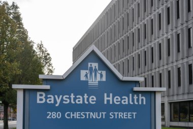 Baystate Health Corporate Offices at 280 Chestnut St, Springfield, MA, USA, on November 12, 2023. Baystate Health is a not-for-profit integrated health system.       clipart