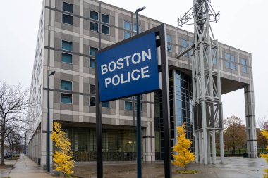 Boston Emniyet Müdürlüğü Merkezi, Boston, Massachusetts, ABD, 9 Kasım 2023.