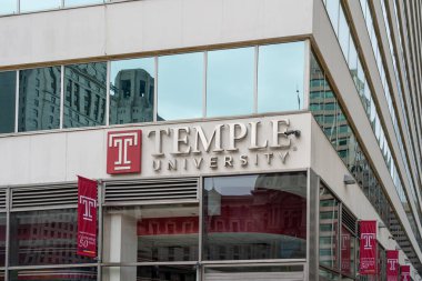 Philadelphia, Pennsylvania 'daki Temple Üniversitesi, ABD, 4 Kasım 2023. Temple Üniversitesi bir devlet araştırma üniversitesidir..