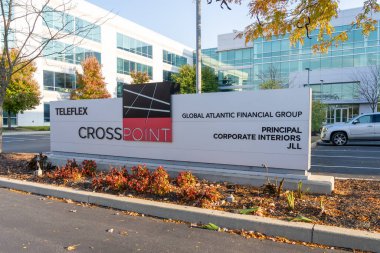 5 Kasım 2023 'te Wayne, PA, ABD' deki 550 East Swedesford Yolu 'ndaki CrossPoint Kompleksindeki Teleflex ofisi.