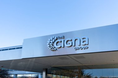 Cigna Grubu 'nun 8 Kasım 2023' te Bloomfield, Connecticut, ABD 'deki genel merkezi. Cigna Grubu kâr amacı güden bir Amerikan çokuluslu sağlık ve sigorta şirketidir..