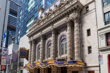 New York City, ABD - 21 Ağustos 2022: Lyceum Theatre (Broadway), New York, ABD