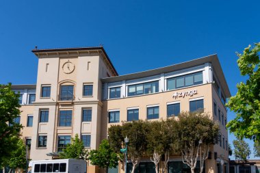 San Mateo, California, USA - June 7, 2023: Zynga headquarters building in San Mateo, California, USA clipart