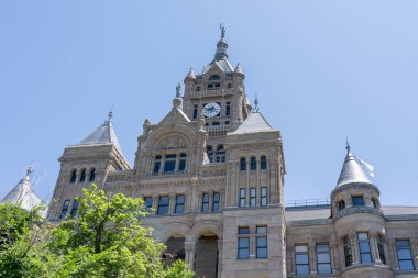 Salt Lake City ve County Binası, Salt Lake City, Utah, ABD - 21 Haziran 2023. Salt Lake City and County Building (Şehir-Şehir Binası), ABD 'nin başkentidir..