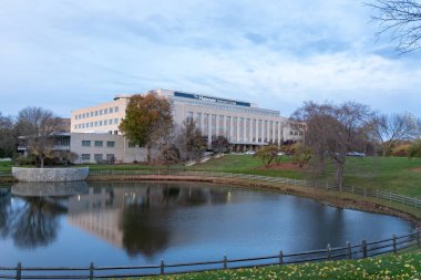 Hanover Insurance Group headquarters in Worcester, MA, USA, on November 8, 2023. The Hanover Insurance Group is an American insurance company. clipart