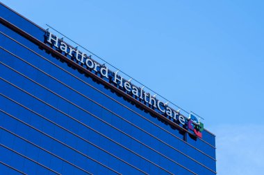 Hartford Sağlık Hizmetleri binası 8 Kasım 2023 'te Hartford, Connecticut, ABD' de. Hartford Sağlık Hizmetleri Connecticut 'ın en kapsamlı sağlık ağıdır..