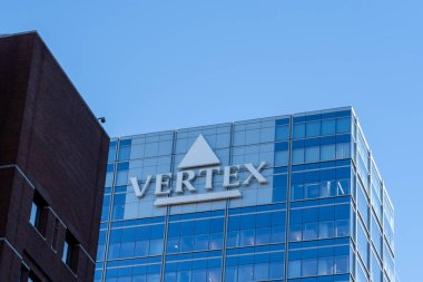 Boston, MA, ABD - 11 Kasım 2023: Vertex İlaç Merkezi ve Boston, MA, ABD 'deki Araştırma ve Geliştirme Alanı.             