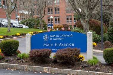 Boston Children's hospital in Waltham, Massachusetts, USA, on November 10, 2023.        clipart