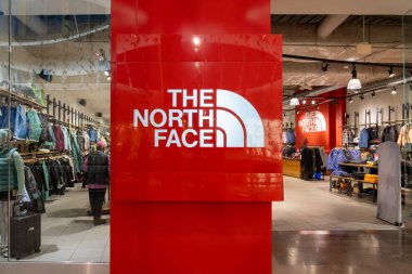 Natick Mall, Natick, Massachusetts, ABD 'deki North Face mağazası, 9 Kasım 2023. North Face, dış giyim, giyim ve dış mekan eğlencesi ve spor malzemeleriyle bilinen bir perakendecidir..
