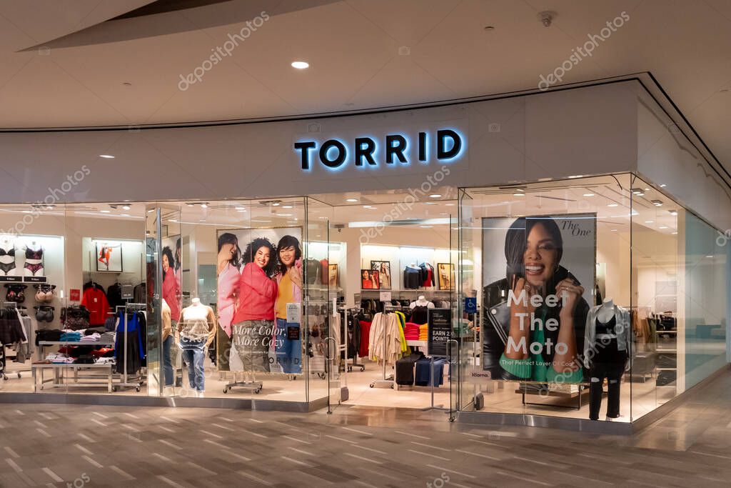 Natick, MA, USA - November 10, 2023: A TORRID store in a shopping mall in Natick, Massachusetts, USA.
