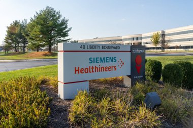 Siemens Healthineers ABD ofisi Malvern, PA, USA, 5 Kasım 2023. Siemens Healthineers, sağlık hizmetleri ve çözümler sunan bir Alman şirketidir..