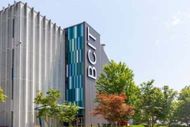 BCIT (British Columbia Institute of Technology) ana kampüsü Burnaby, BC, Kanada, 7 Temmuz 2023. BCIT, British Columbia 'nın en büyük ortaokul sonrası kurumlarından biridir..