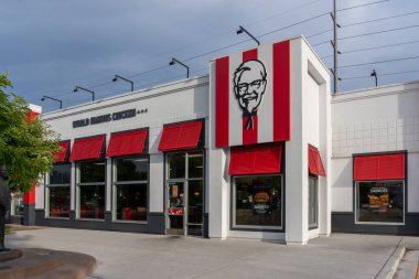 Salt Lake City, Utah, ABD 'deki World' s First KFC (Kentucky Fried Chicken) restoranı. 24 Haziran 2023. KFC bir Amerikan fast food restoran zinciri..