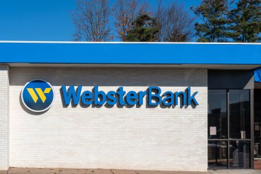 8 Kasım 2023 'te ABD' nin Batı Hartford şehrinde 774 N Main Caddesi 'ndeki Webster Bank şubesi.