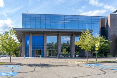 Parsippany, NJ, ABD - 16 Ağustos 2022: Parsippany, NJ, ABD 'deki Wyndham Otelleri ve Resorts genel merkezi. Wyndham Otelleri ve Resorts, Inc. bir Amerikan otel şirketidir..