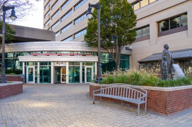 Wilmington, Delaware, ABD - 5 Kasım 2023: Louis L. Redding City County Binası Wilmington, Delaware, ABD.