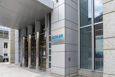 Saint Paul, Minnesota, ABD 'deki Ekolab karargahı, 5 Mayıs 2023. Ekolab, su, hijyen ve enfeksiyon önleme çözümleri ve hizmetleri sunan bir Amerikan şirketidir..