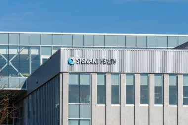 6 Kasım 2023 'te Blue Bell, PA, ABD' deki İşaret Sağlık Merkezi. Signant Health bir kanıt üretim şirketidir..