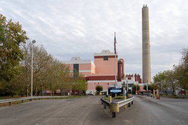 Covanta Camden Energy Recovery Center in Camden, New Jersey, USA, November 4, 2023. Covanta Camden in Camden, New Jersey is a Waste-to-Energy Facility. clipart